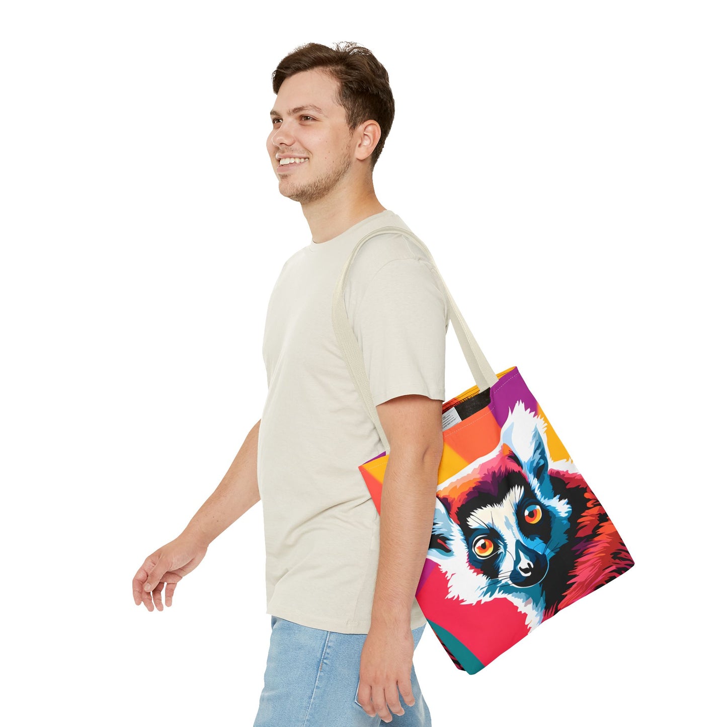 Vivid Lemur Tote Bag