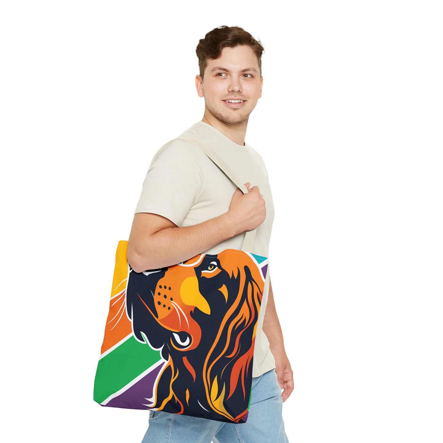 Colorful Irish Setter Tote Bag