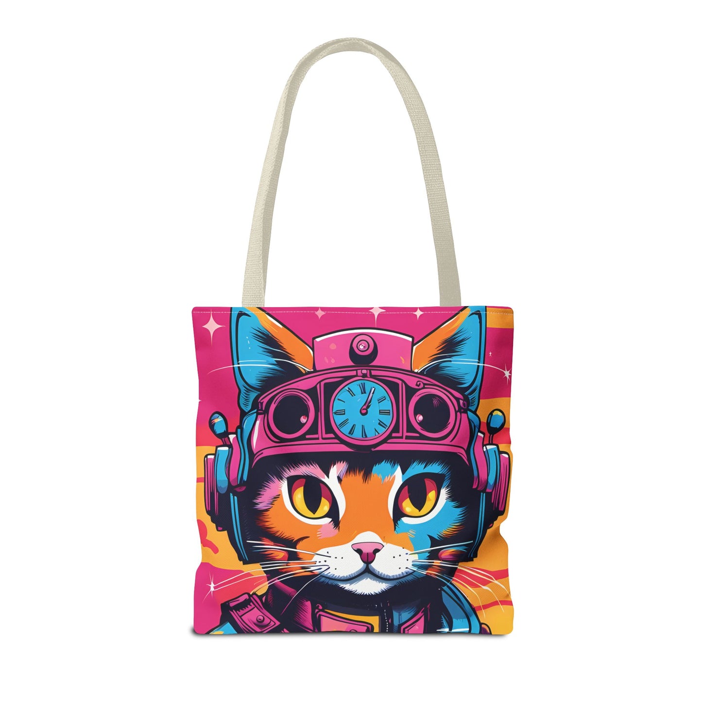 Futuristic Cat Tote Bag