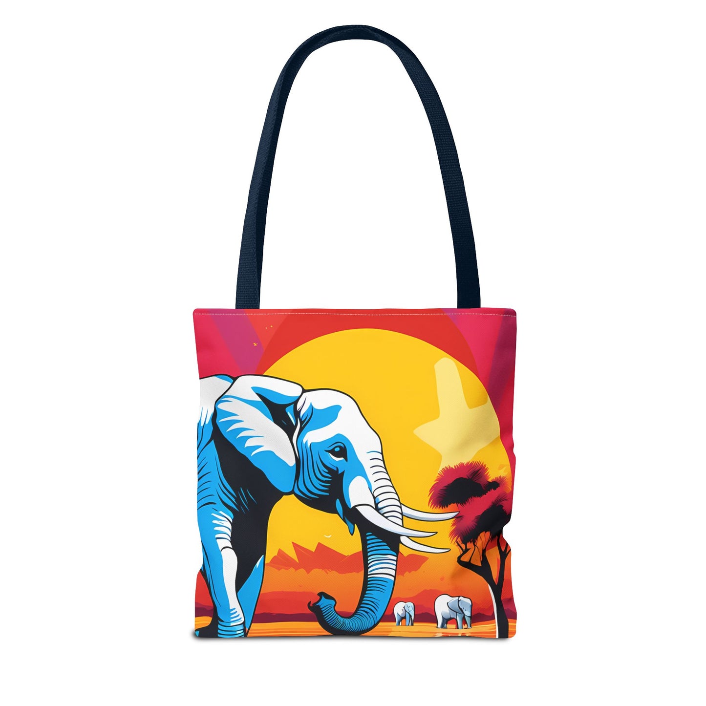 Safari Sunset Elephant Tote Bag