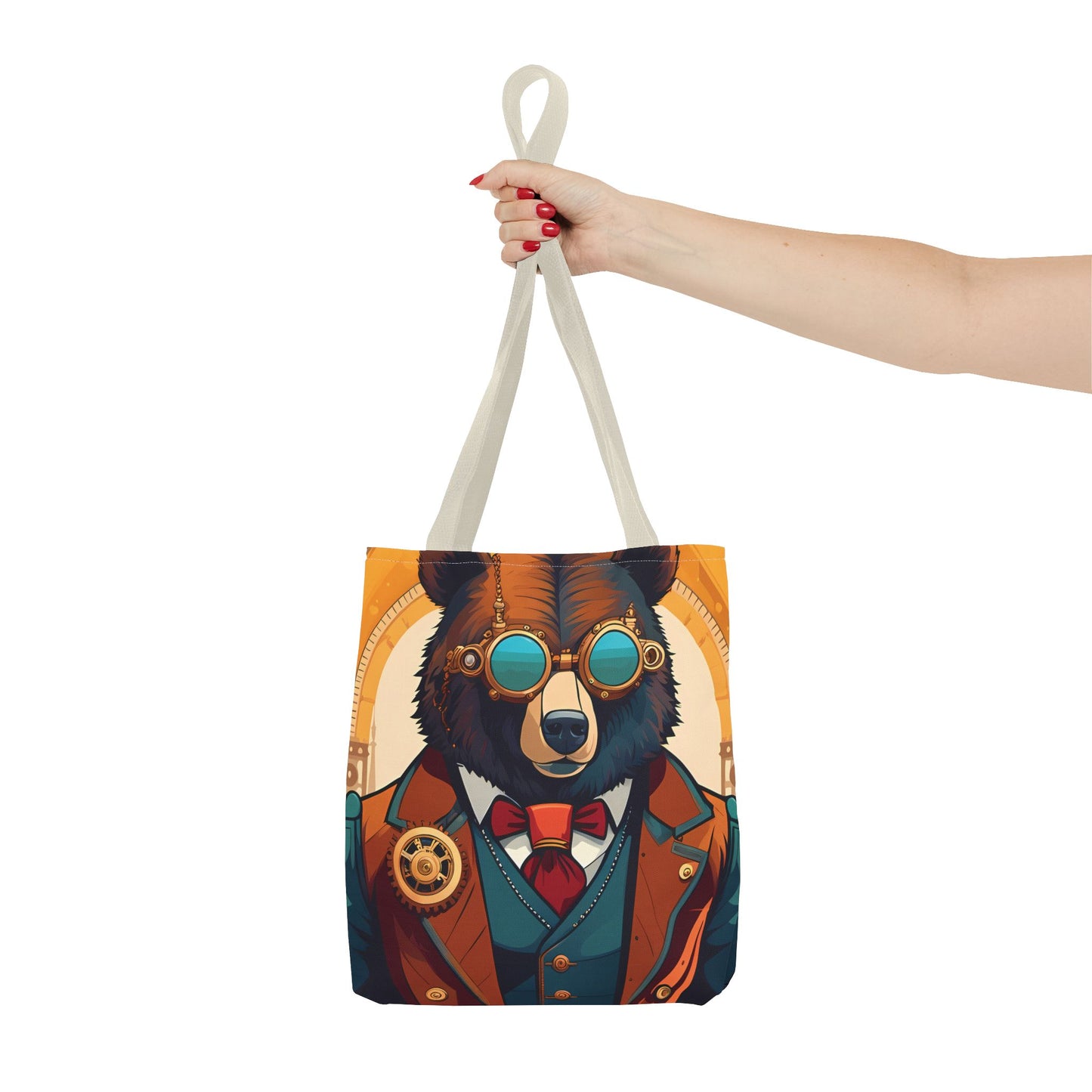 Steampunk Bear Tote Bag
