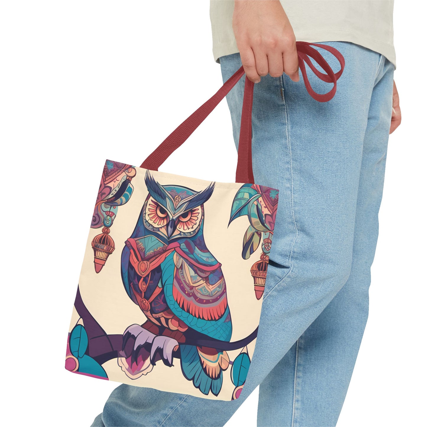 Bohemian Owl Tote Bag