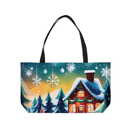 Christmas Cabin Wonderland Tote Bag