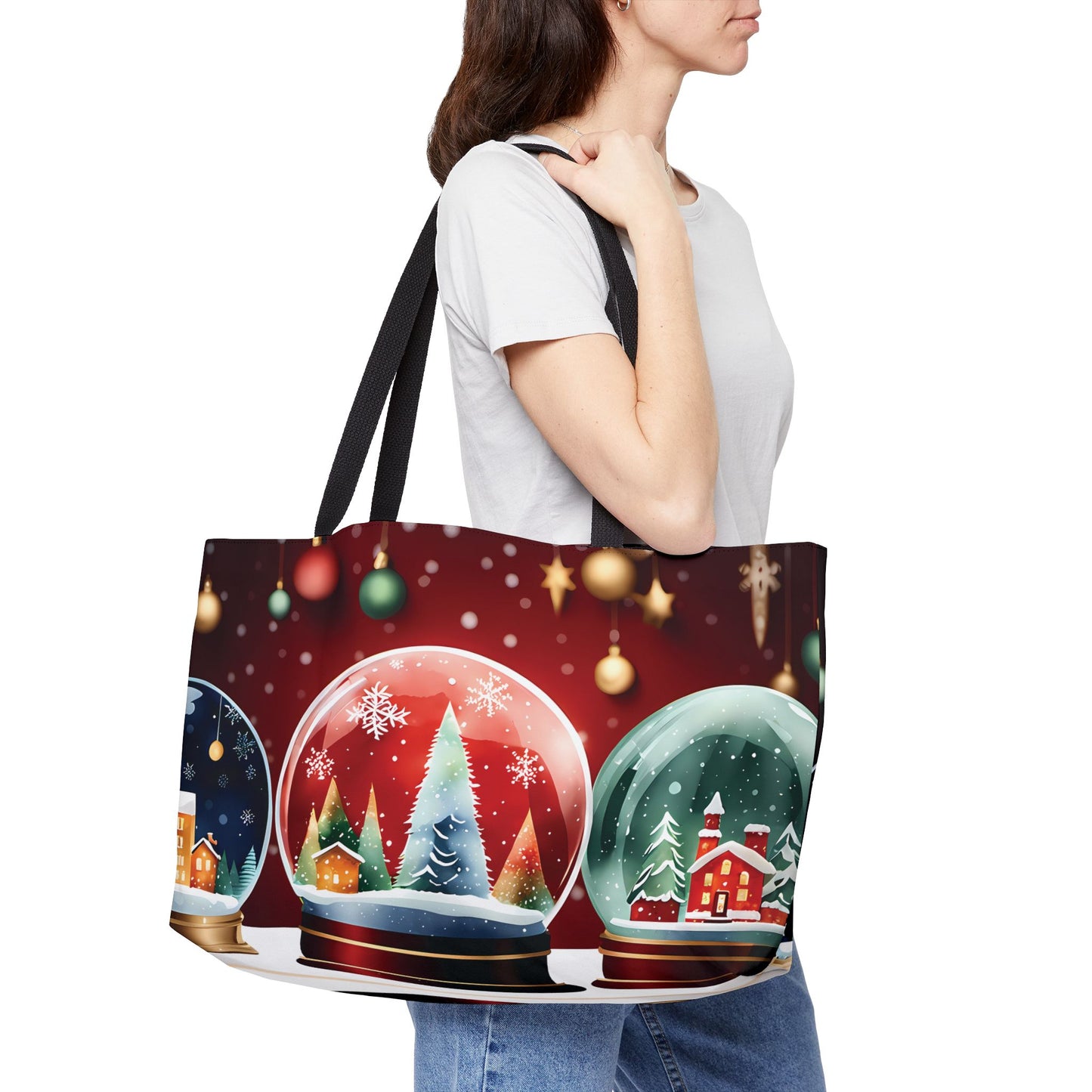 Christmas Snow Globes Tote Bag