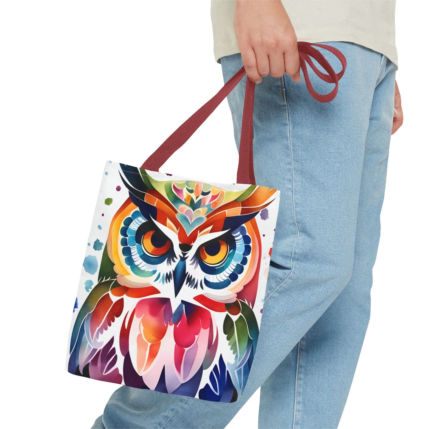 Artistic Owl Tote Bag