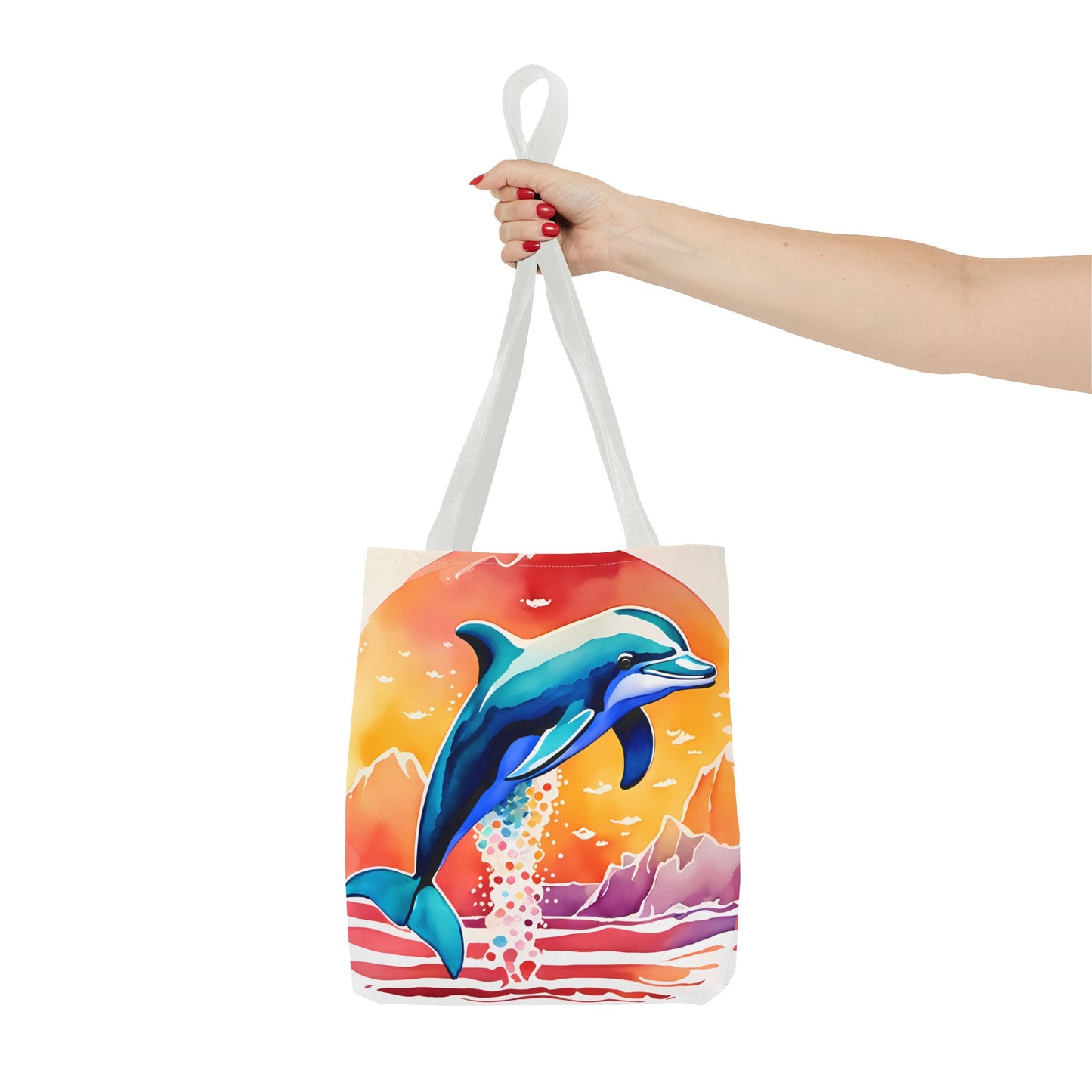 Sunset Dolphin Tote Bag
