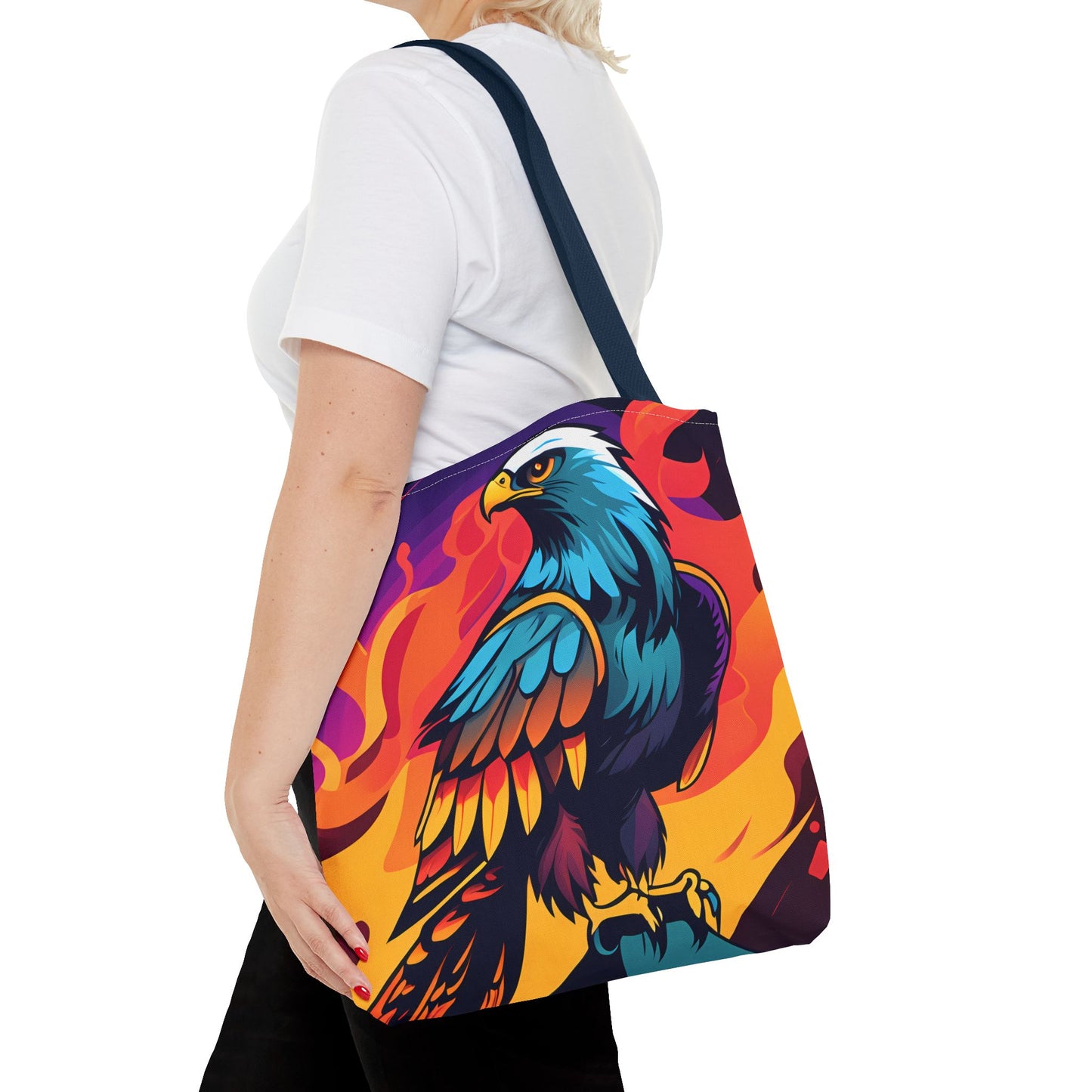 Bold Eagle Fire Tote Bag
