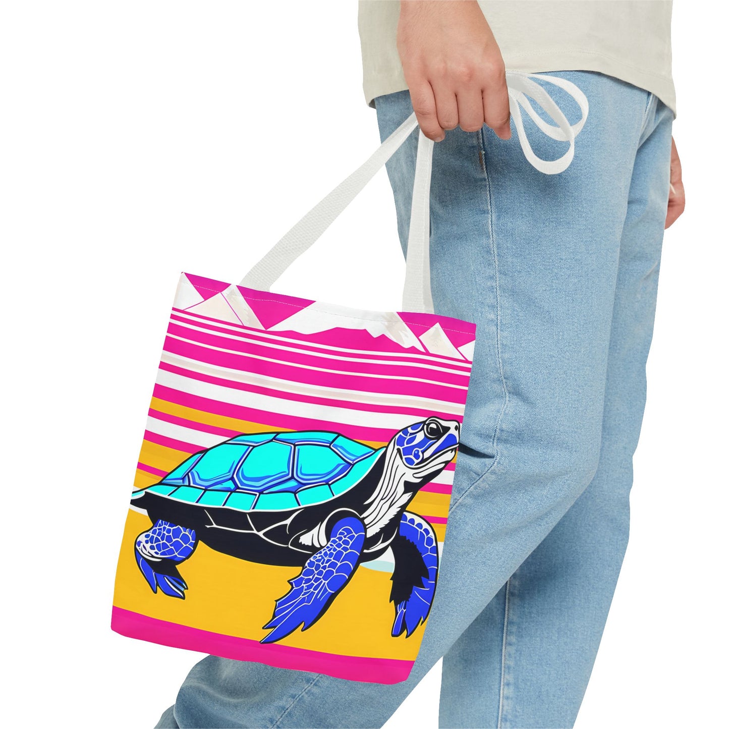 Retro Turtle Beach Tote Bag