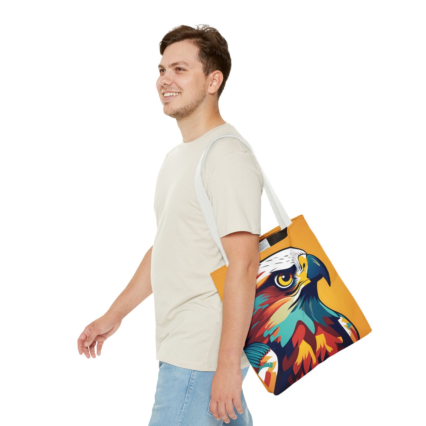 Majestic Hawk Portrait Tote Bag