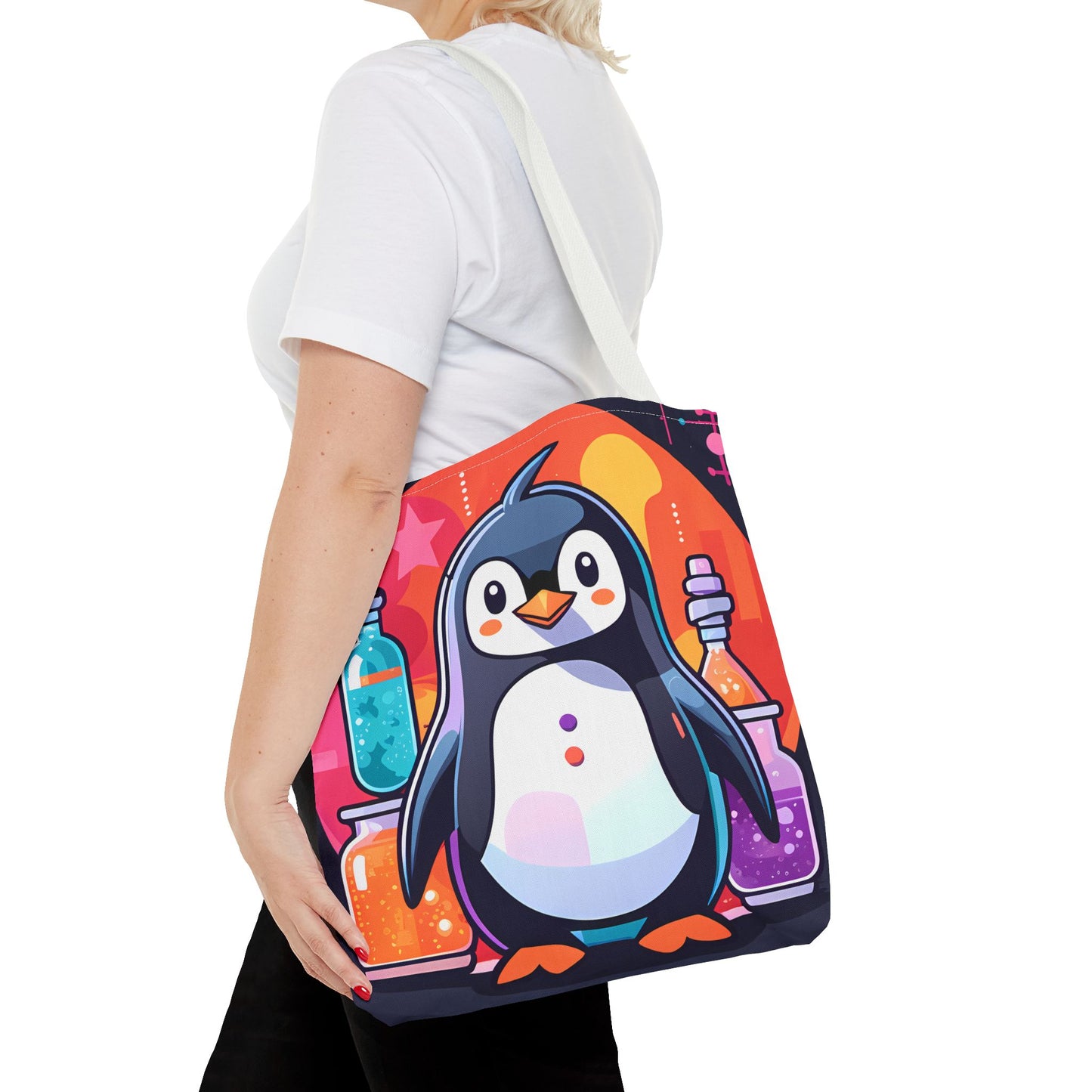 Science Penguin Tote Bag