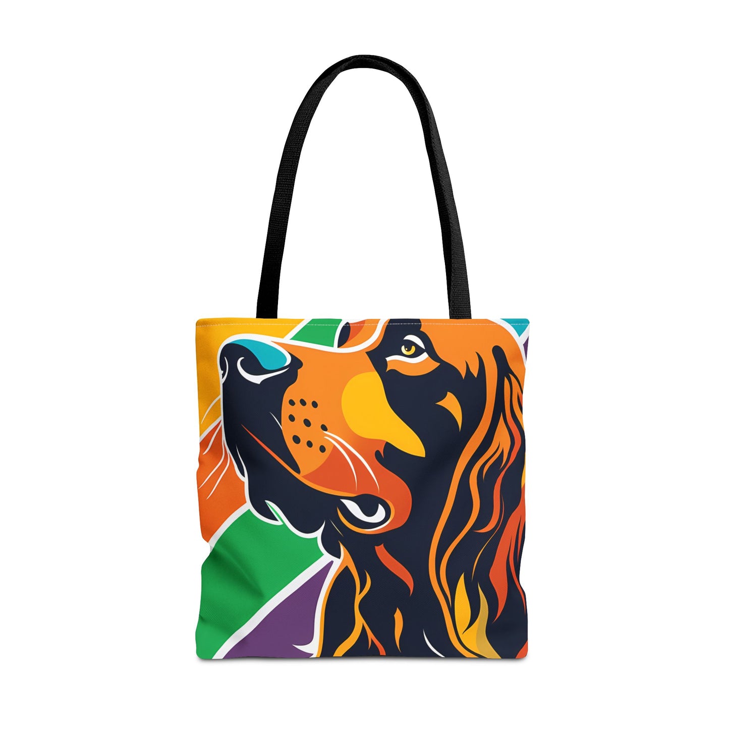 Colorful Irish Setter Tote Bag