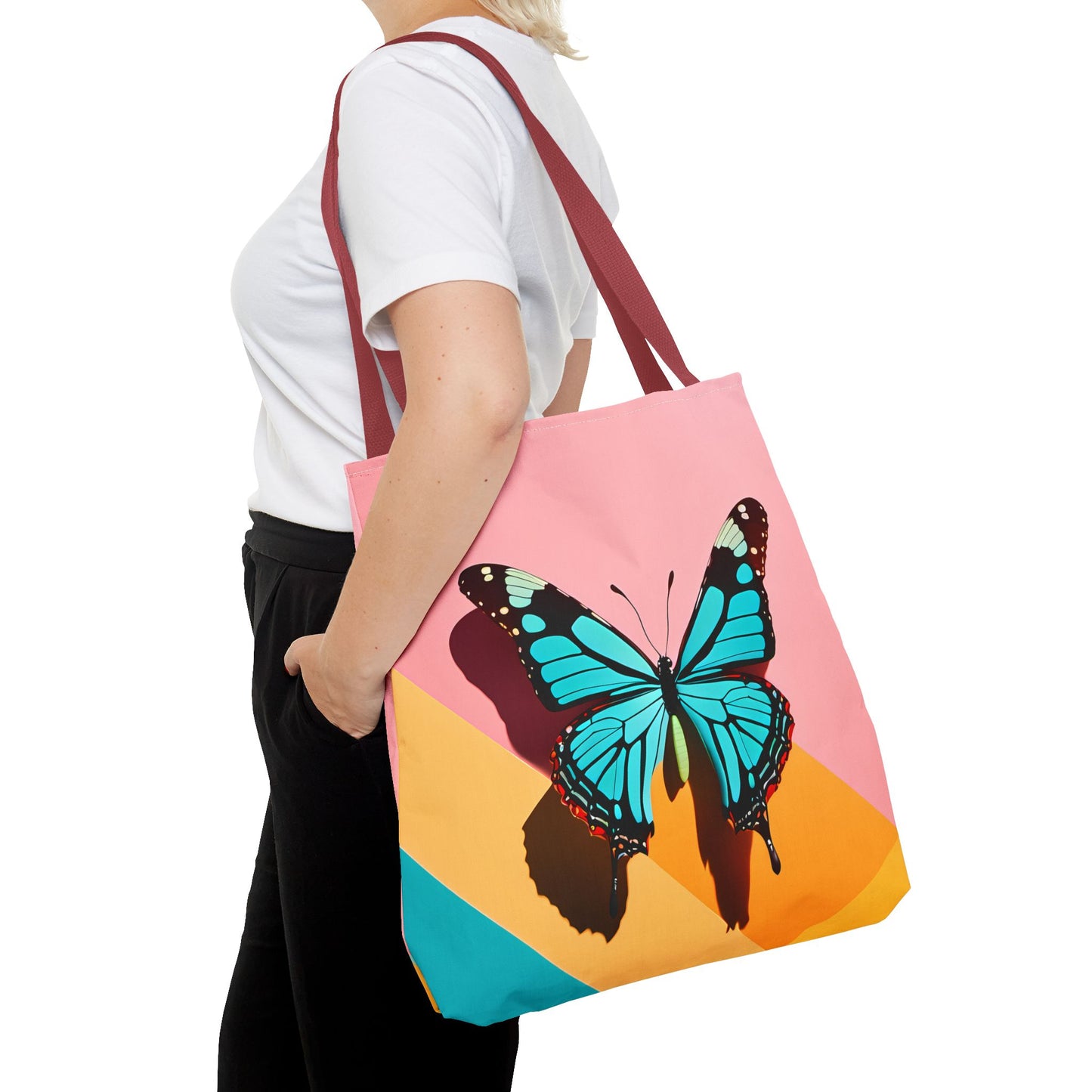 Blue Butterfly Tote Bag