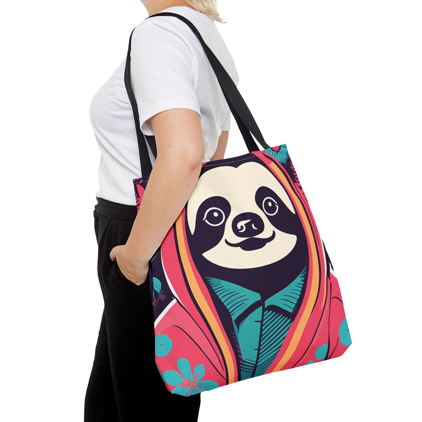 Hoodie Sloth Tote Bag