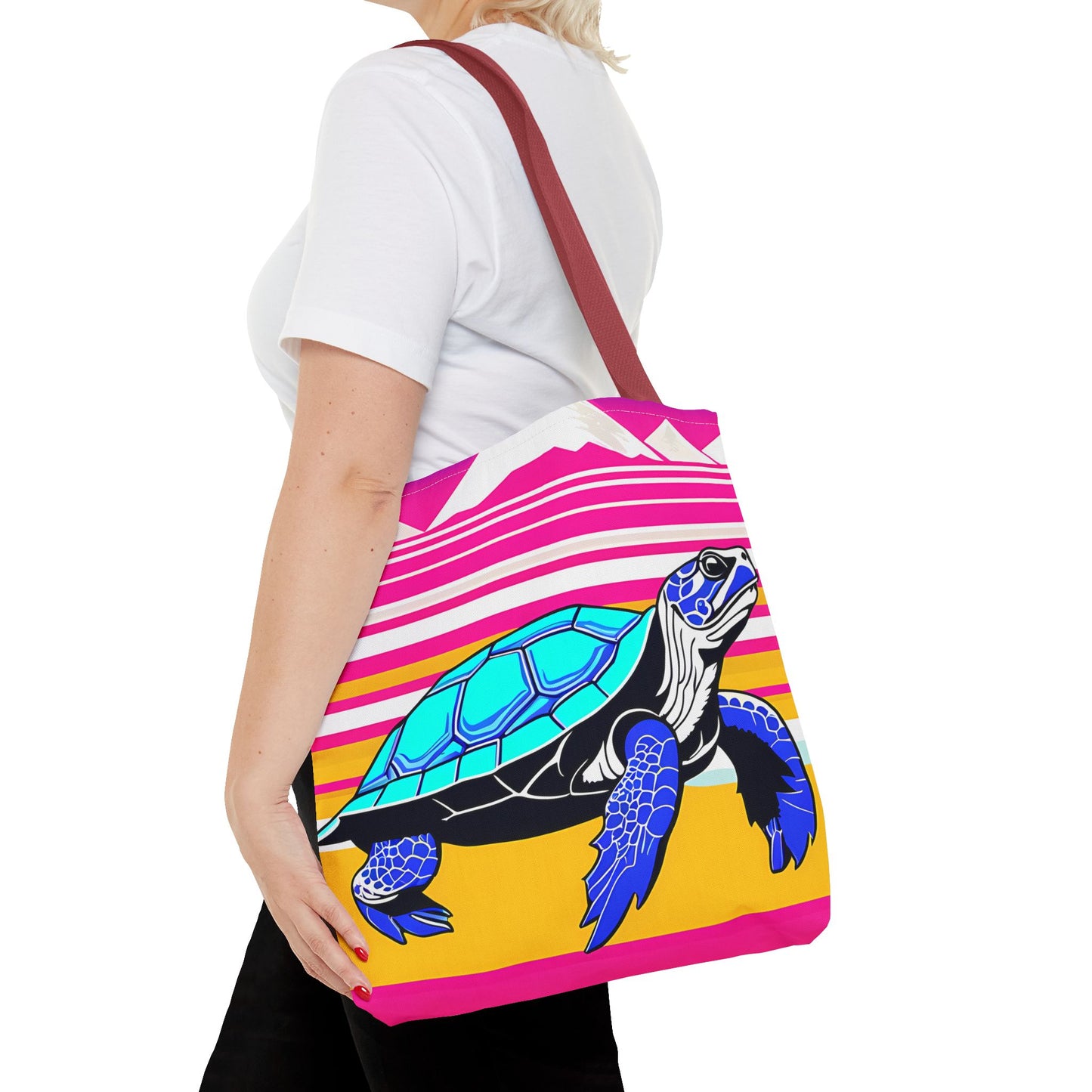 Retro Turtle Beach Tote Bag