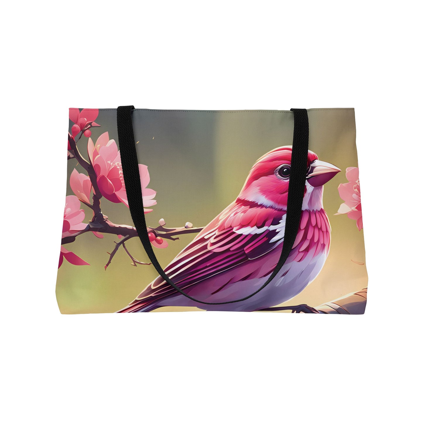 Pink Finch Tote Bag