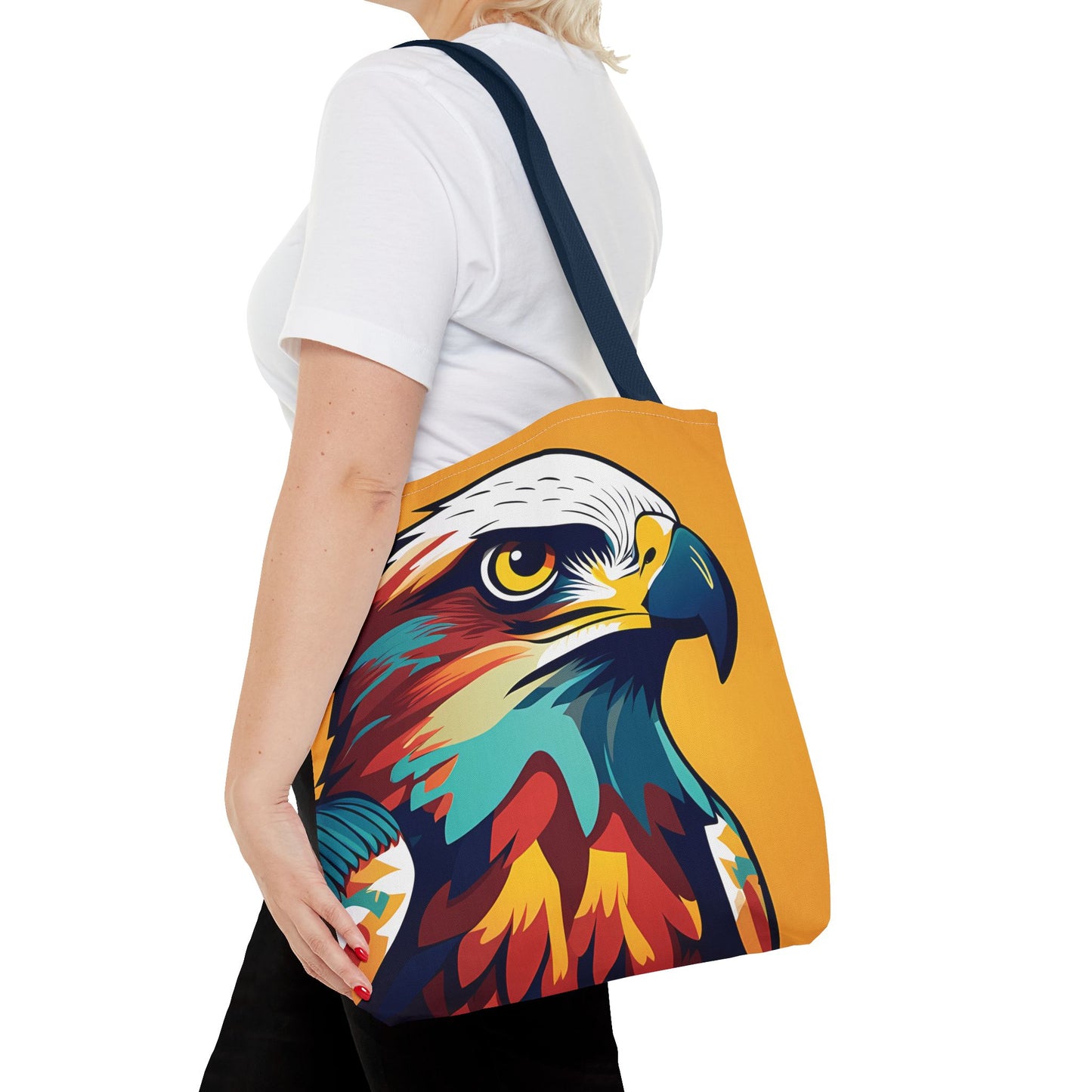 Majestic Hawk Portrait Tote Bag