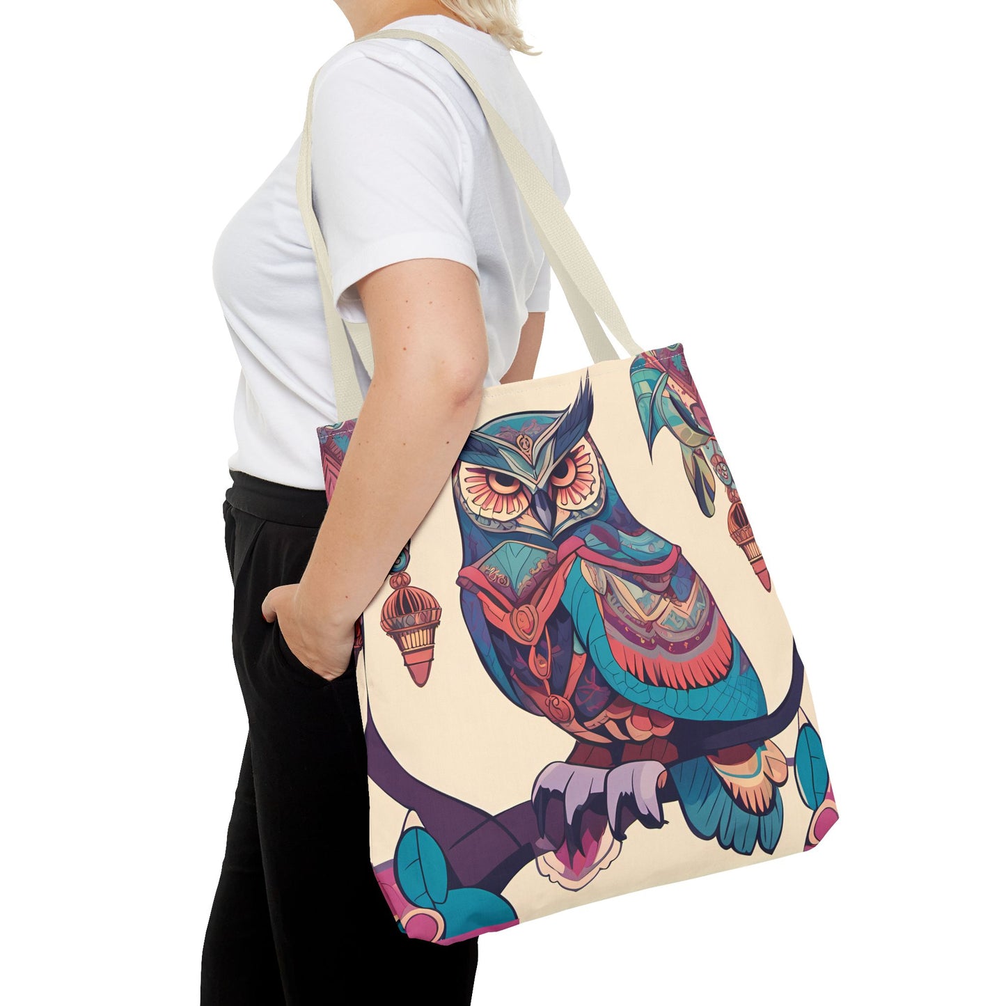 Bohemian Owl Tote Bag