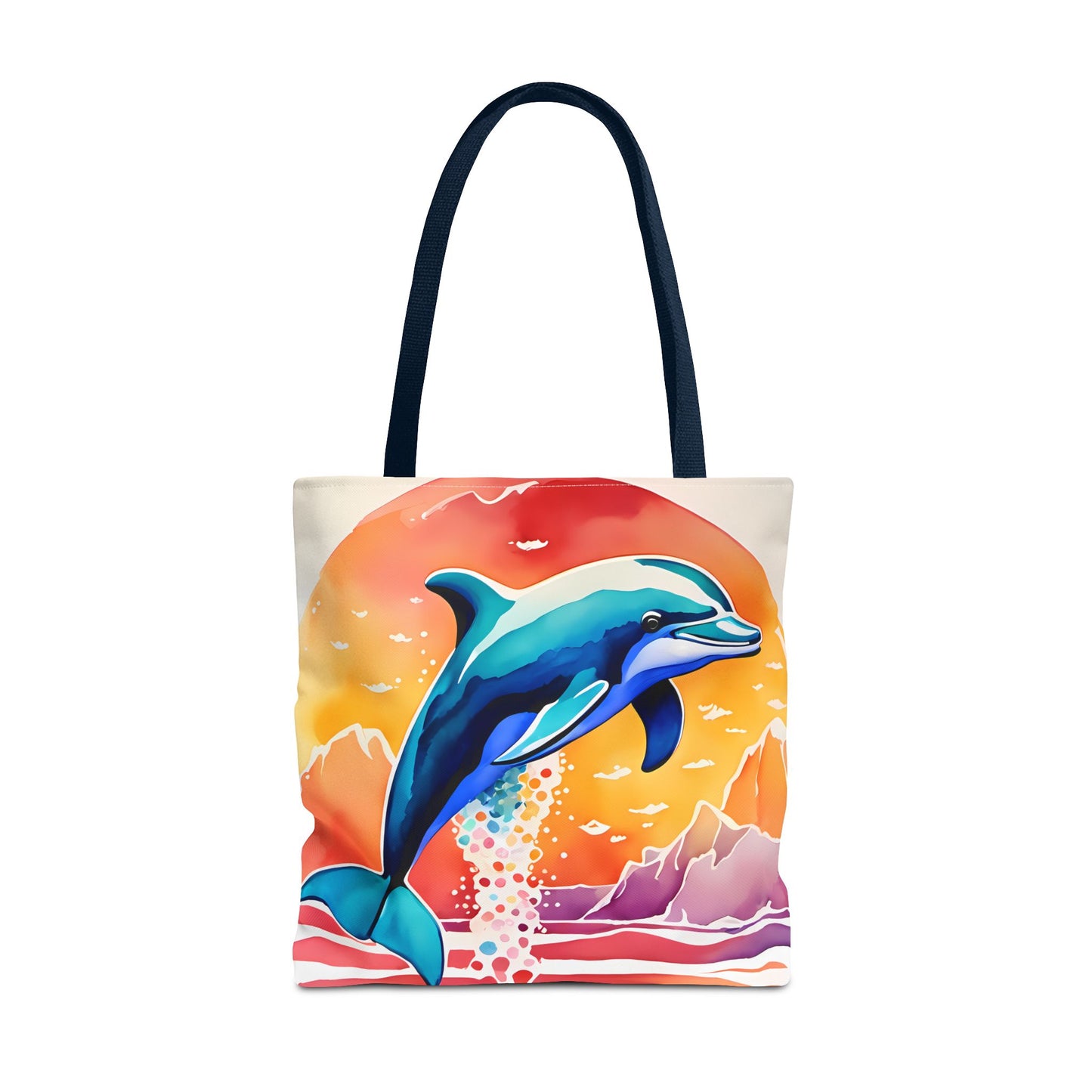 Sunset Dolphin Tote Bag