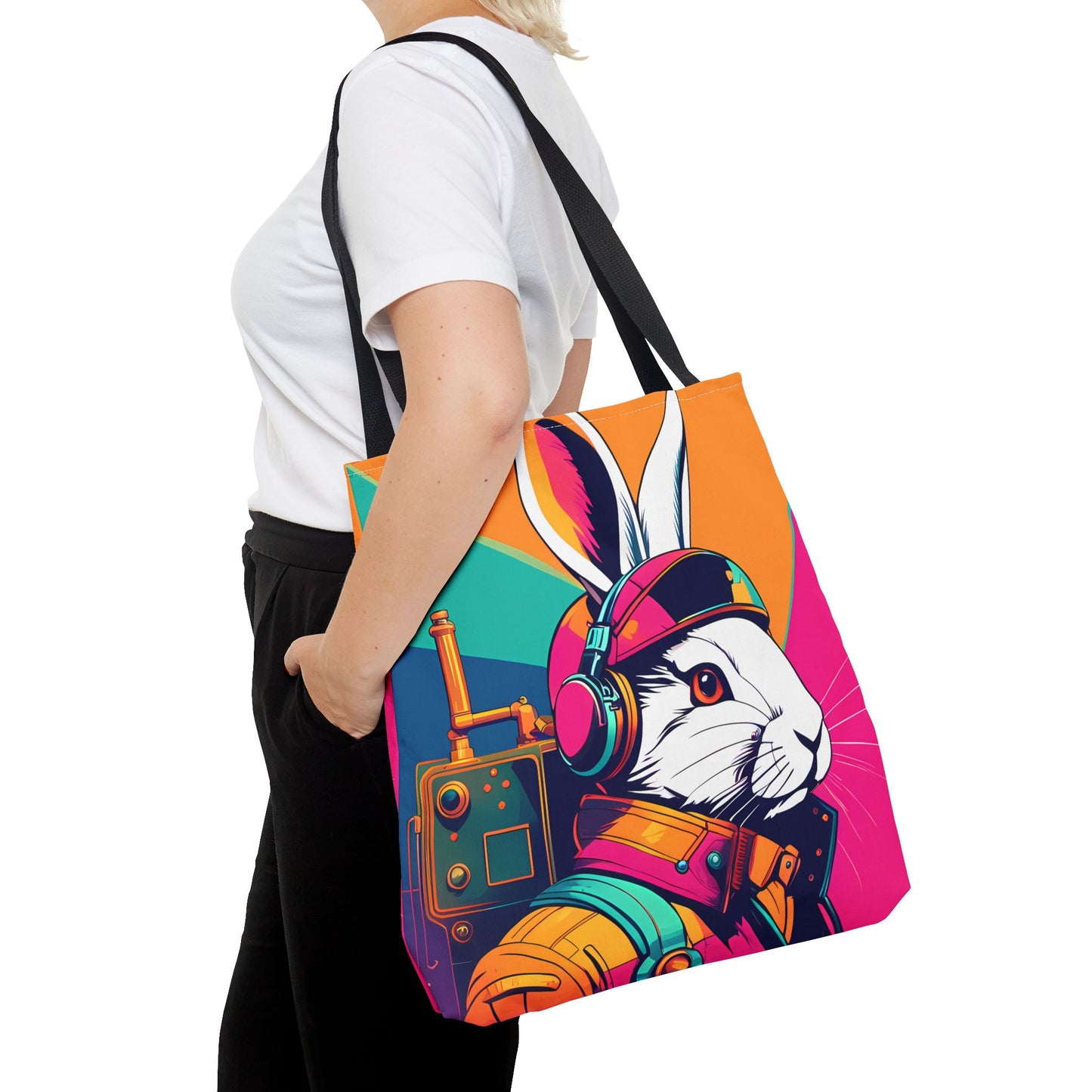 Teslapunk Rabbit Tote Bag