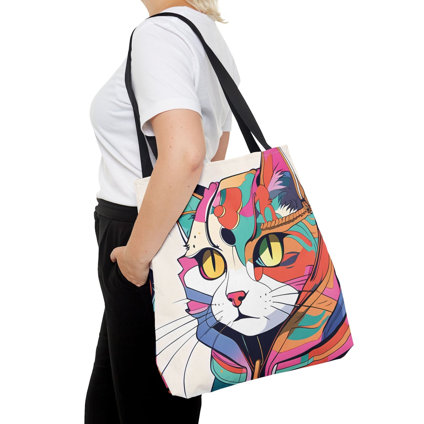 Abstract Feline Fantasy Tote Bag