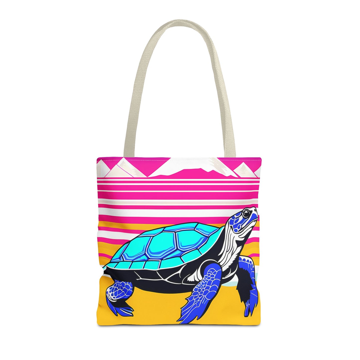 Retro Turtle Beach Tote Bag