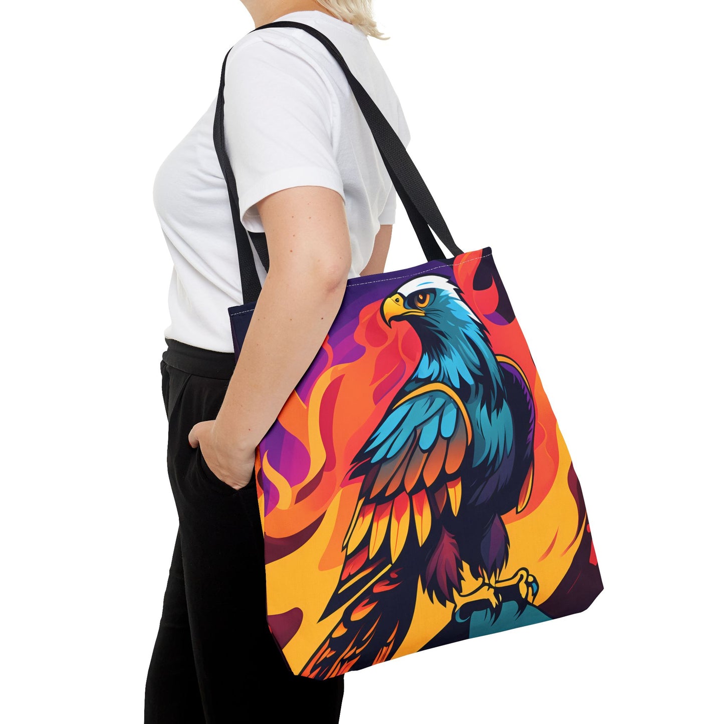 Bold Eagle Fire Tote Bag