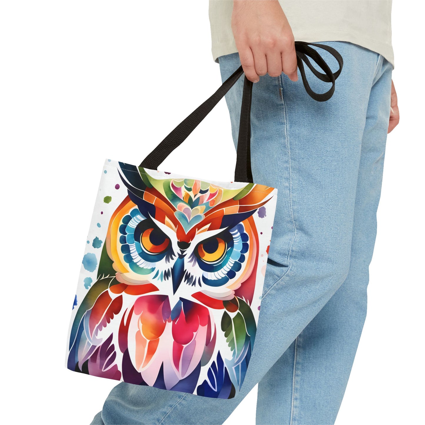 Artistic Owl Tote Bag