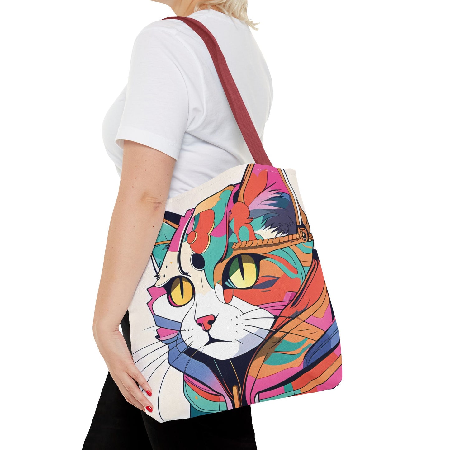 Abstract Feline Fantasy Tote Bag