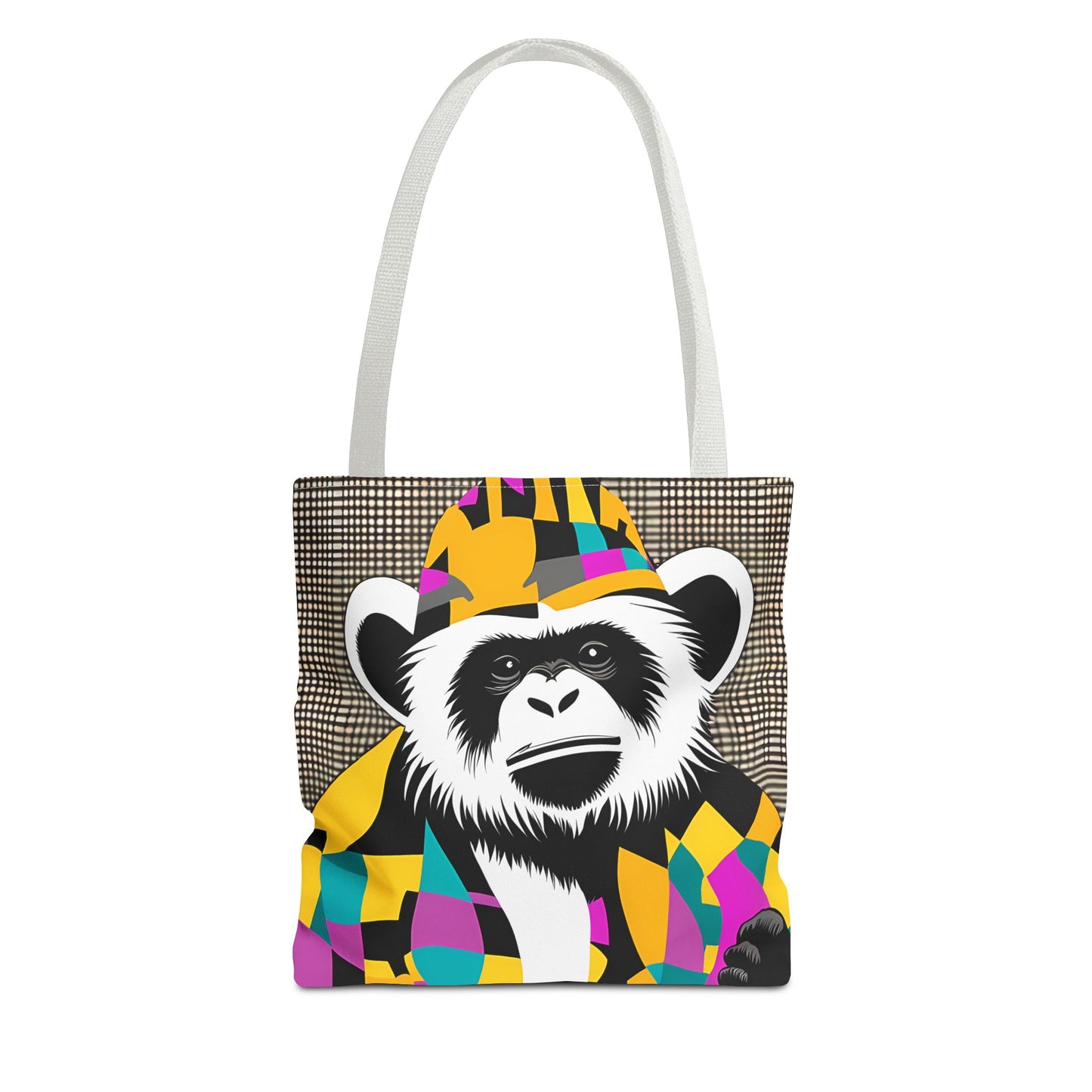 Geometric Monkey Tote Bag