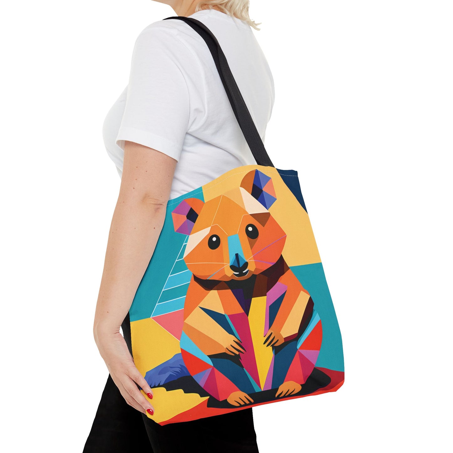 Geometric Quokka Tote Bag