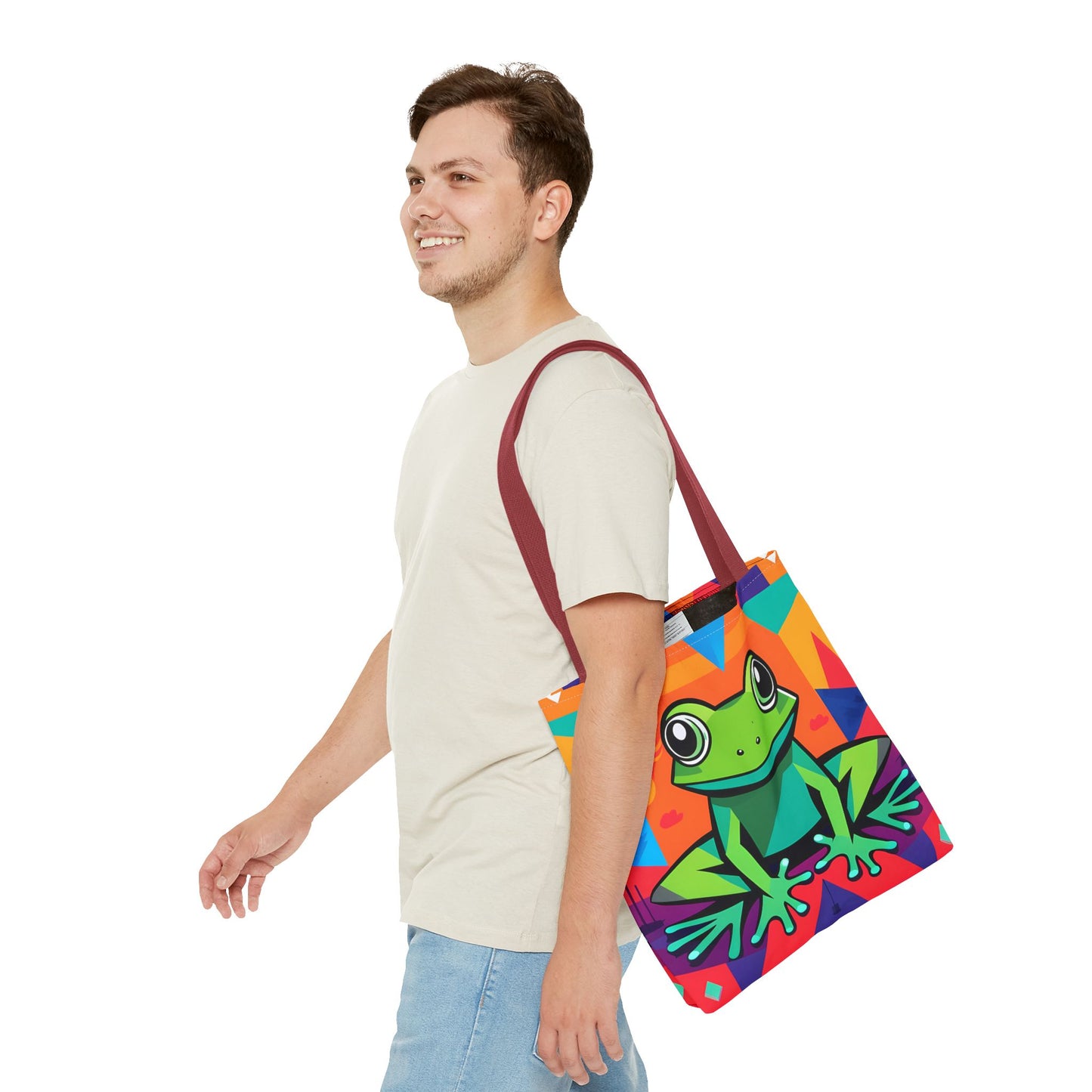 Vibrant Tree Frog Tote Bag