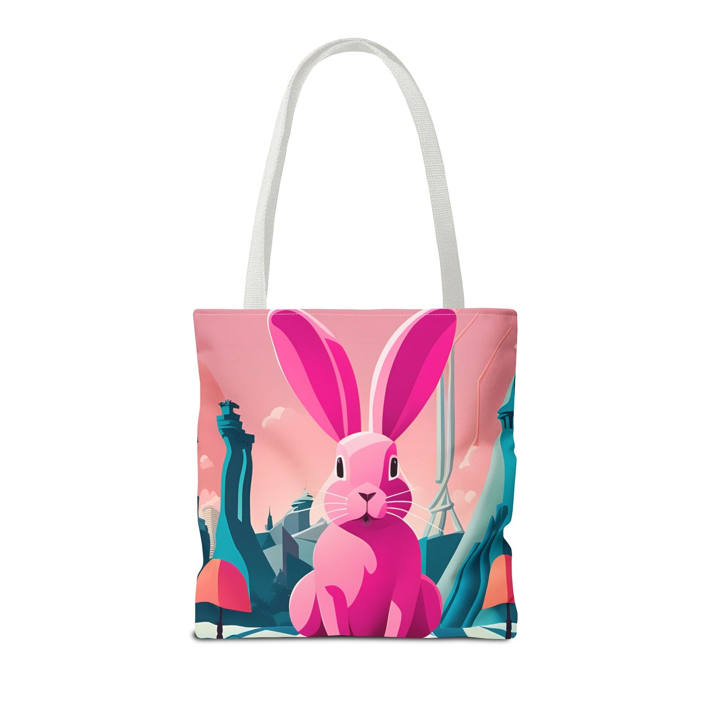 Urban Pink Rabbit Tote Bag