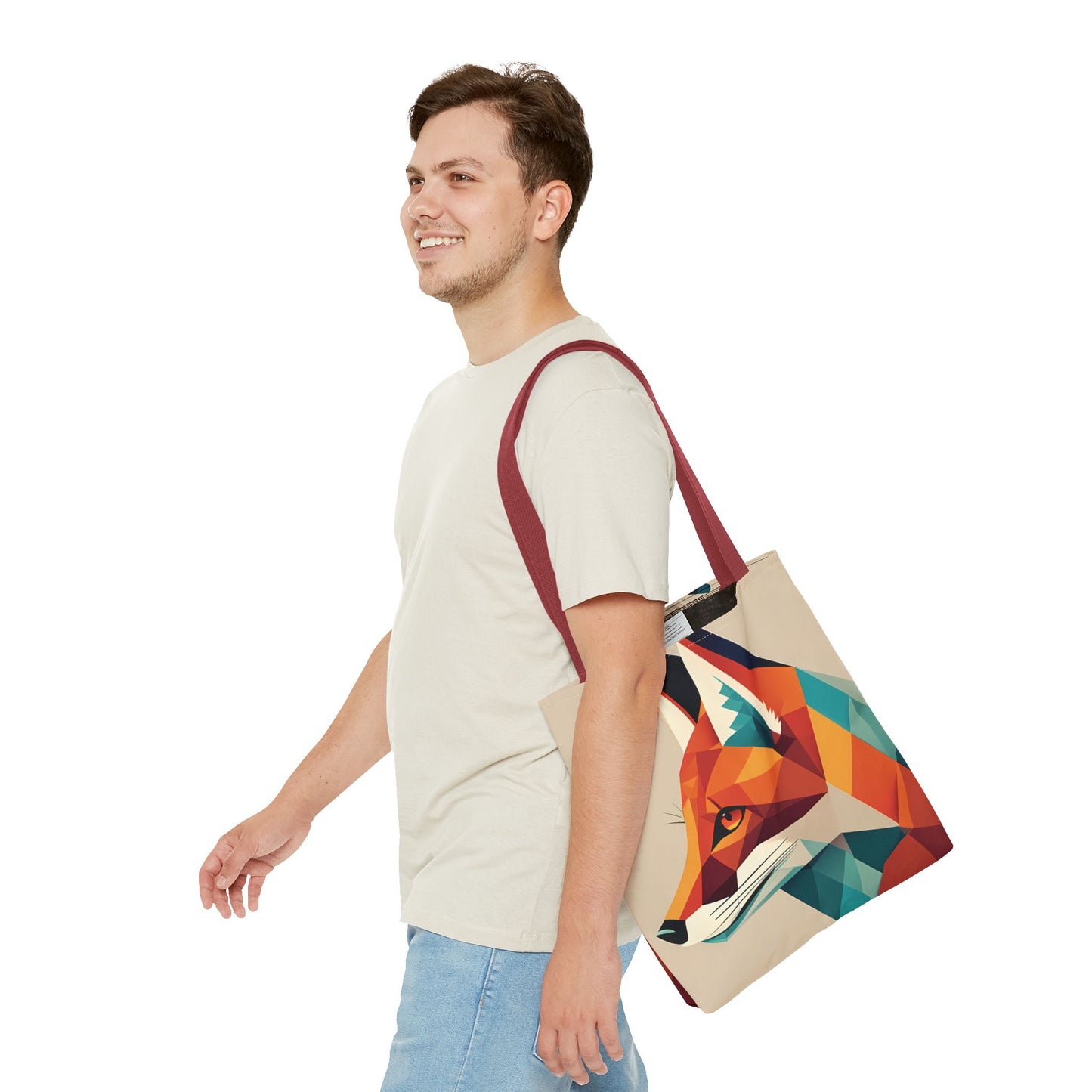 Geometric Fox Tote Bag