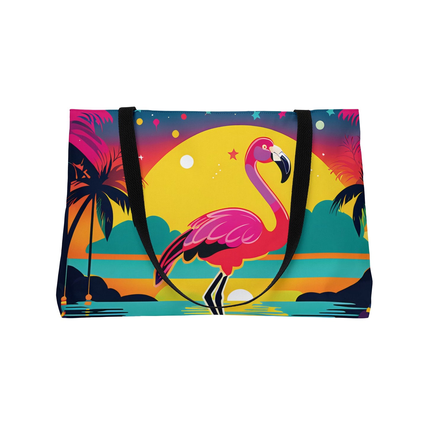 Sunset Tropical Flamingo Tote Bag