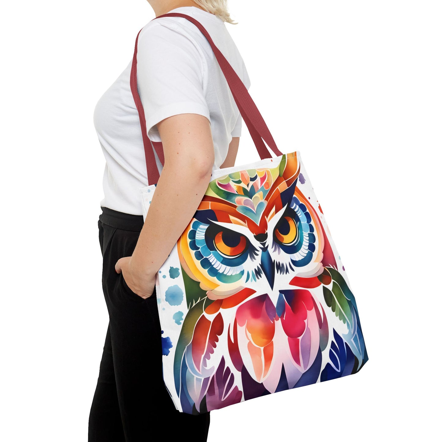 Artistic Owl Tote Bag