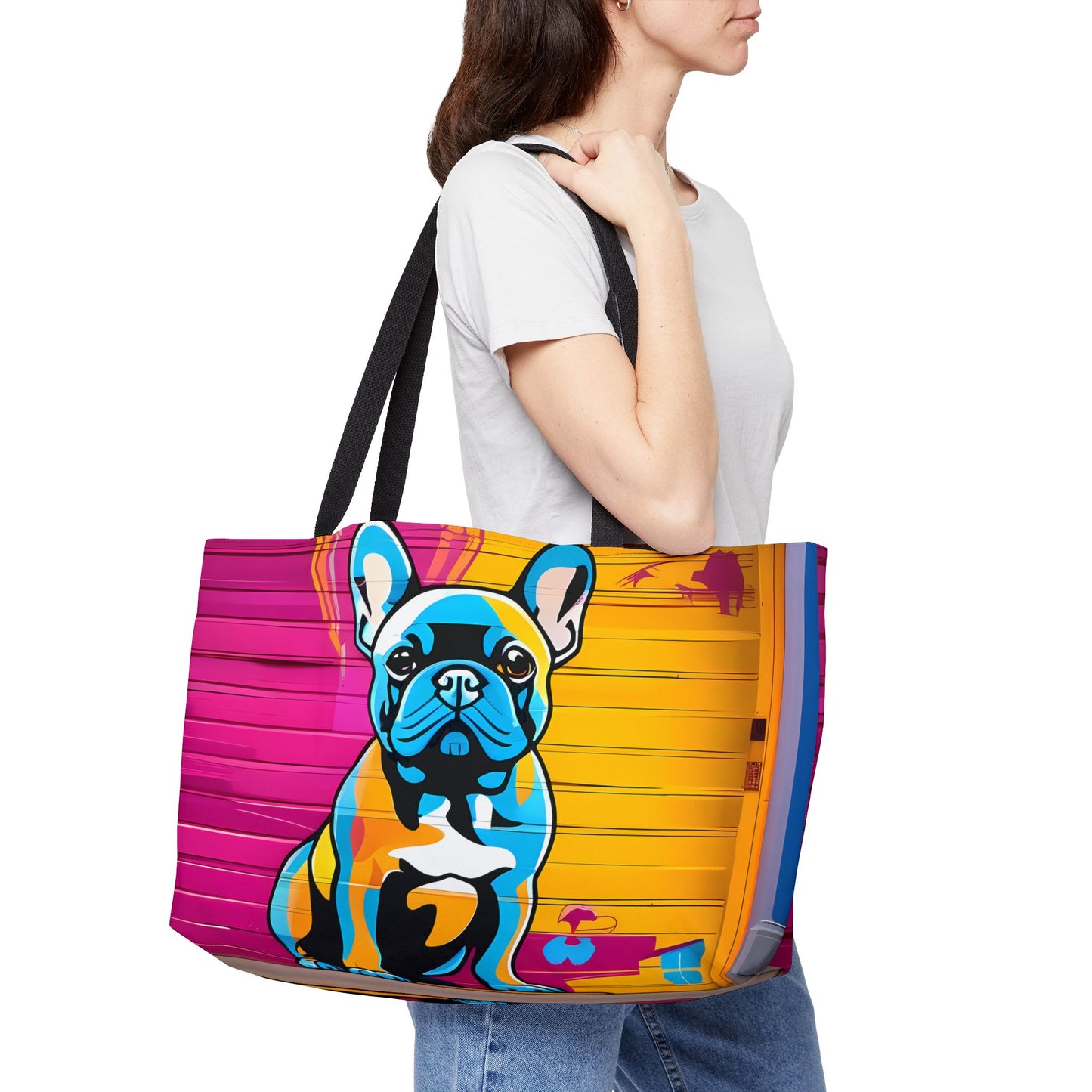 Graffiti French Bulldog Tote Bag