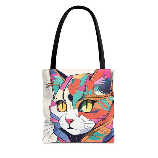 Abstract Feline Fantasy Tote Bag