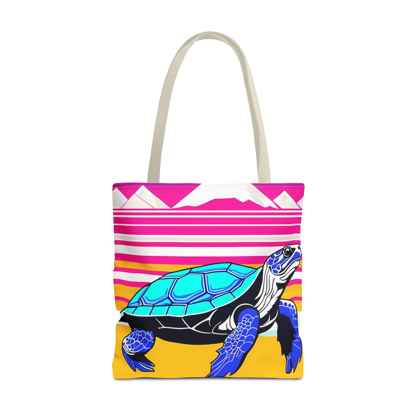 Retro Turtle Beach Tote Bag