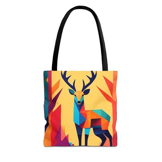 Geometric Deer Tote Bag