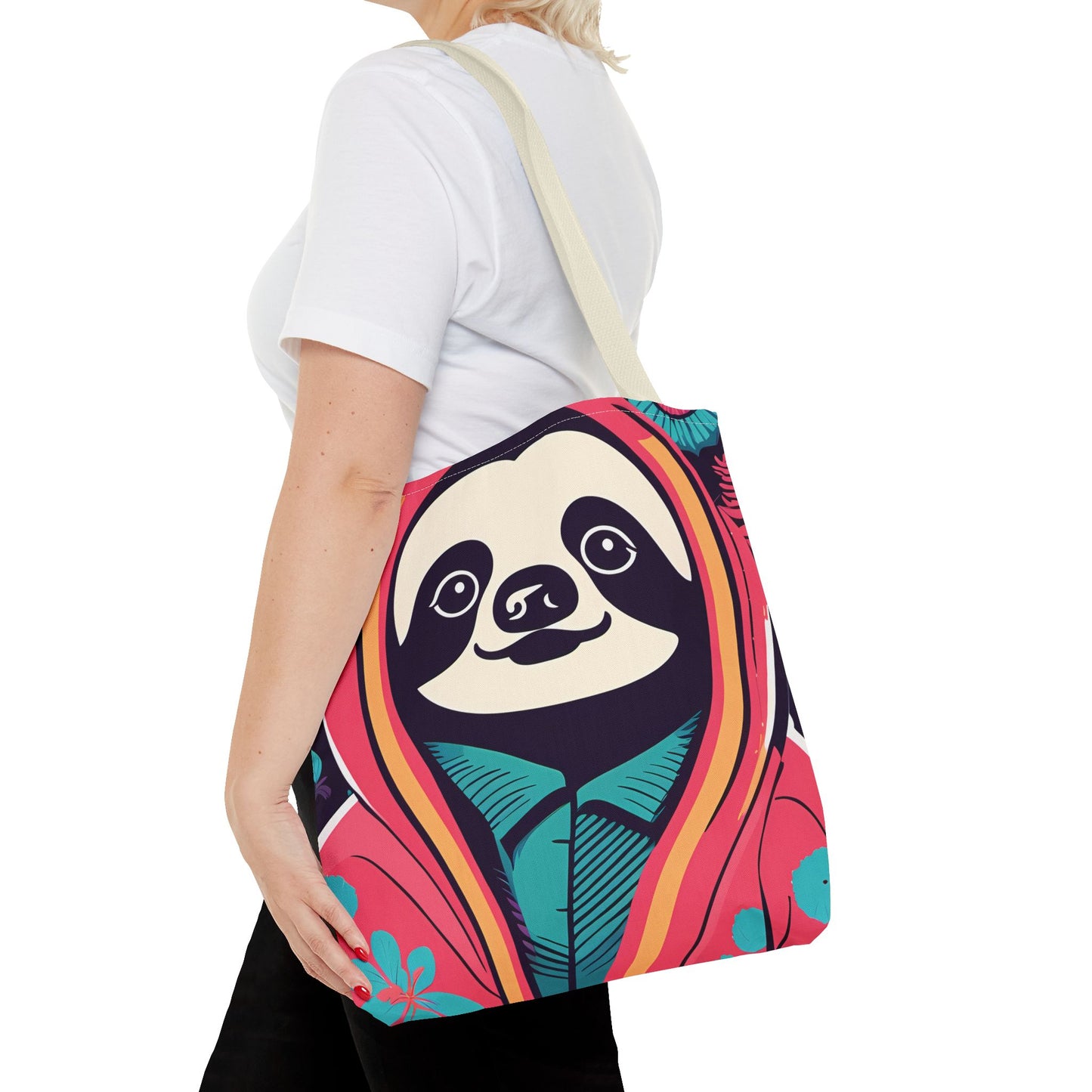 Hoodie Sloth Tote Bag