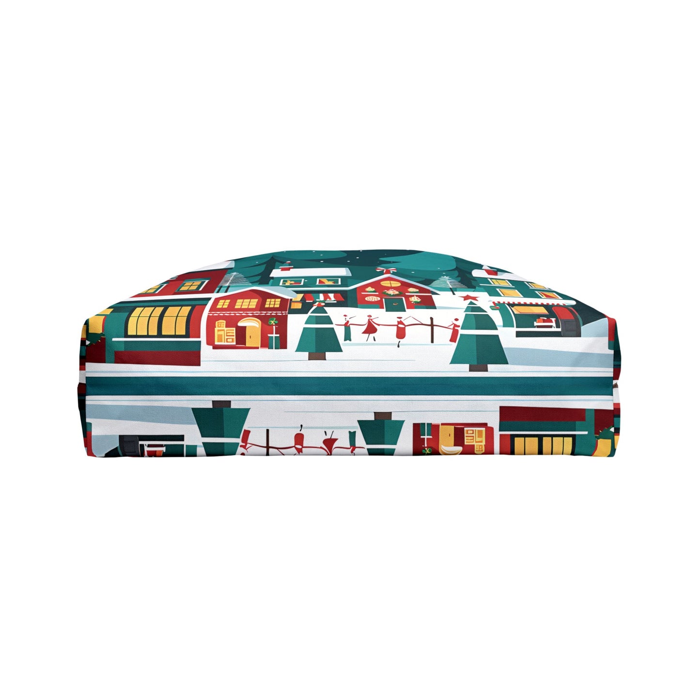 Snowy Christmas Town Tote Bag