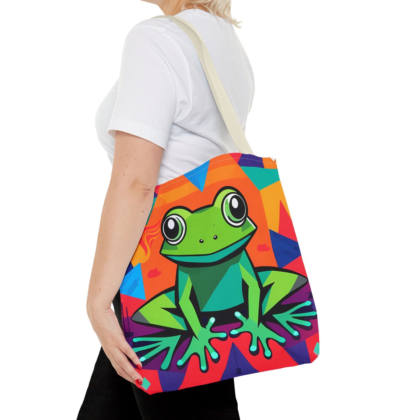 Vibrant Tree Frog Tote Bag