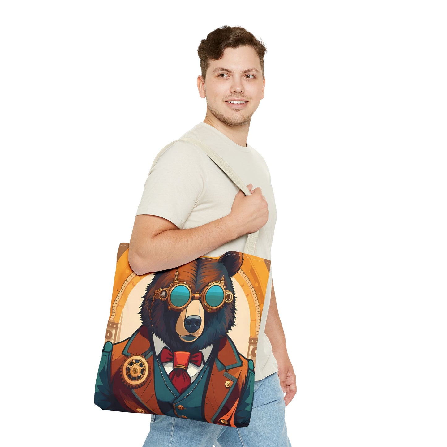 Steampunk Bear Tote Bag