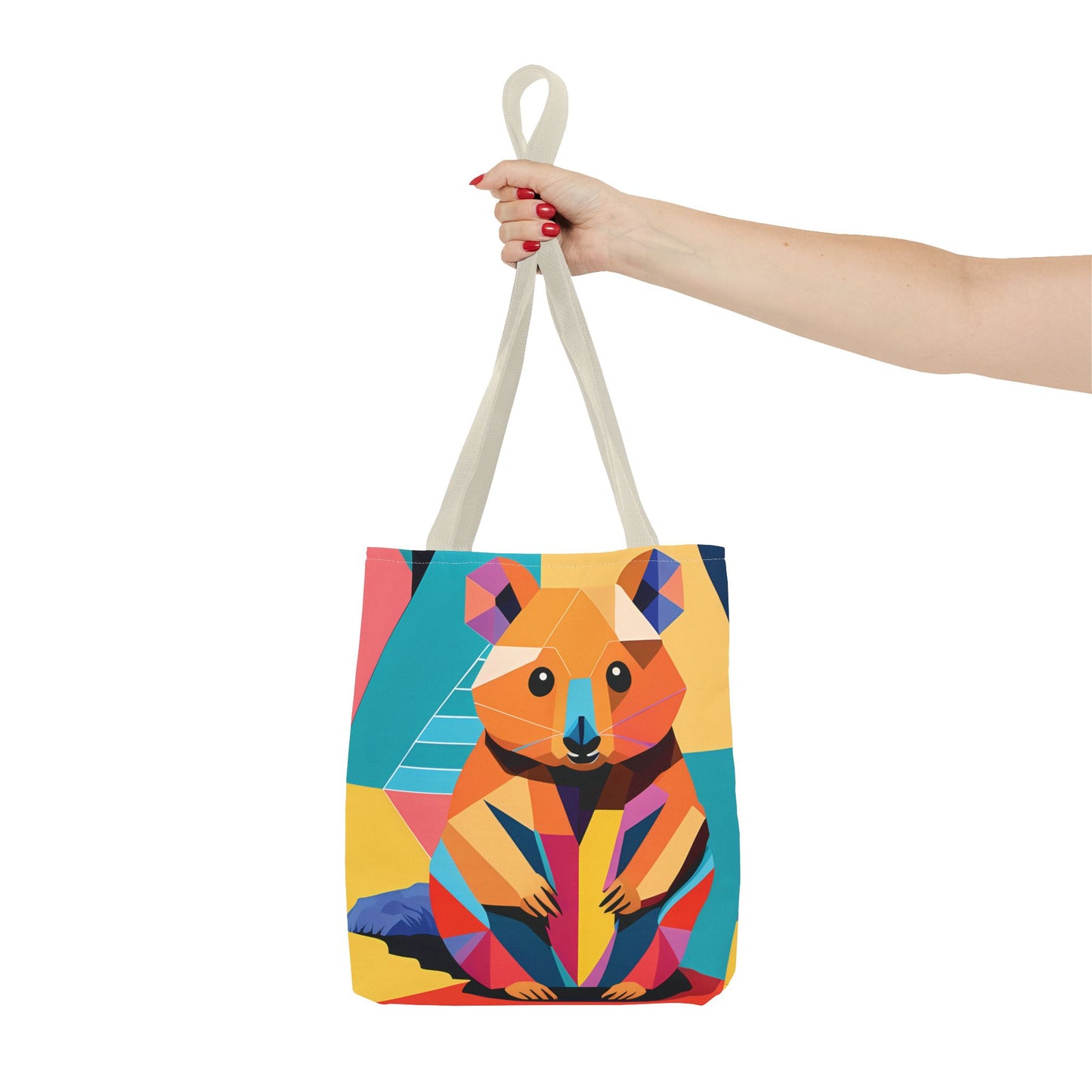 Geometric Quokka Tote Bag