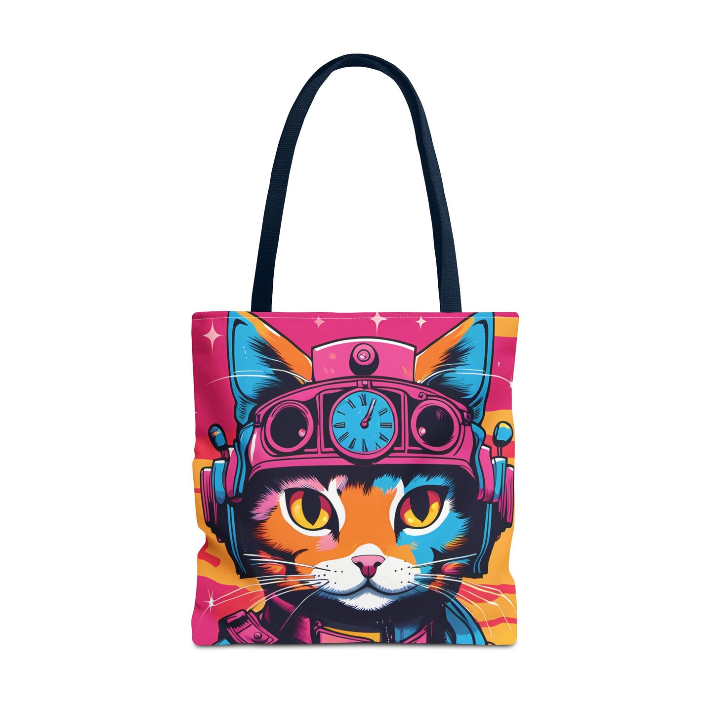 Futuristic Cat Tote Bag