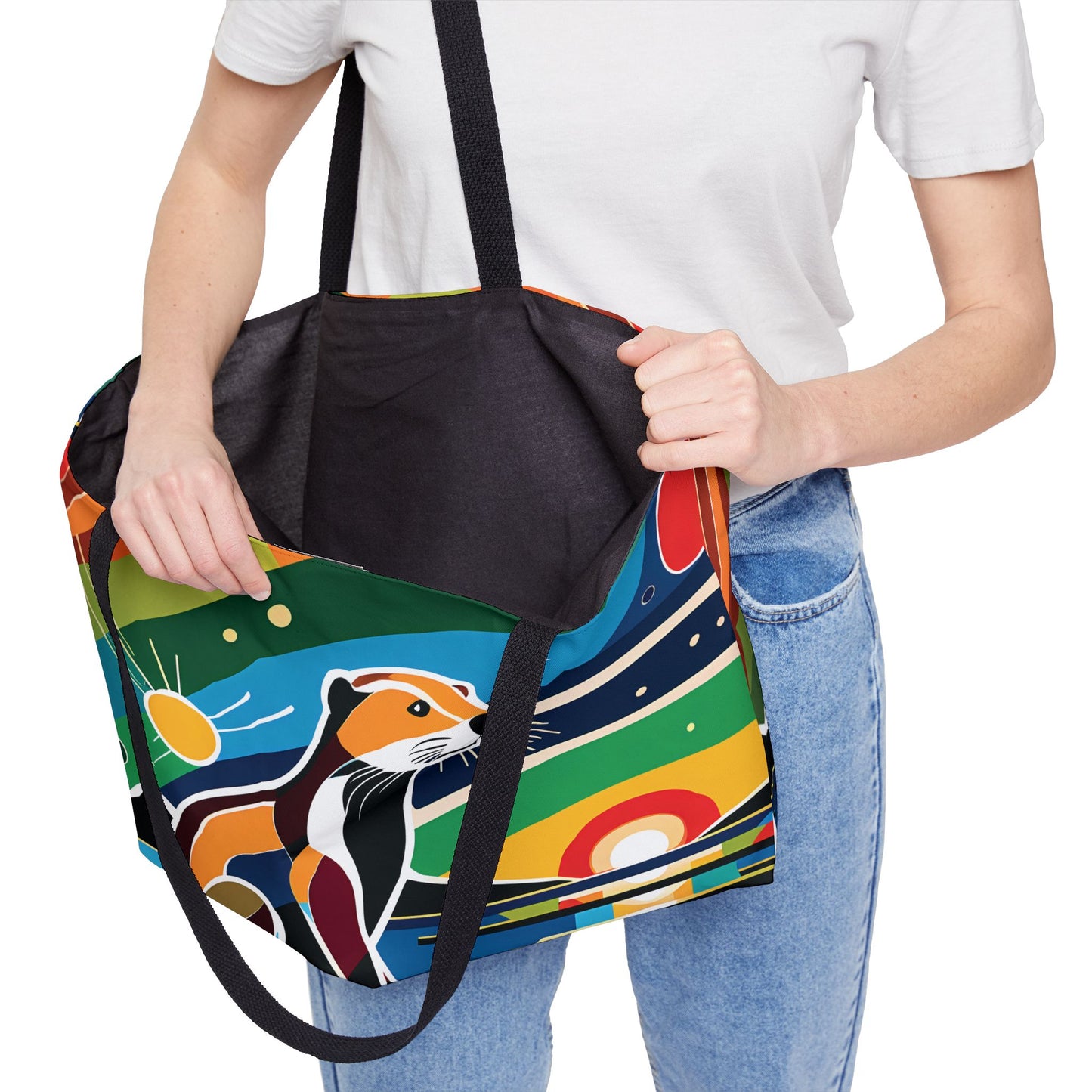 Cubist Otter Northern Lights Tote Bag