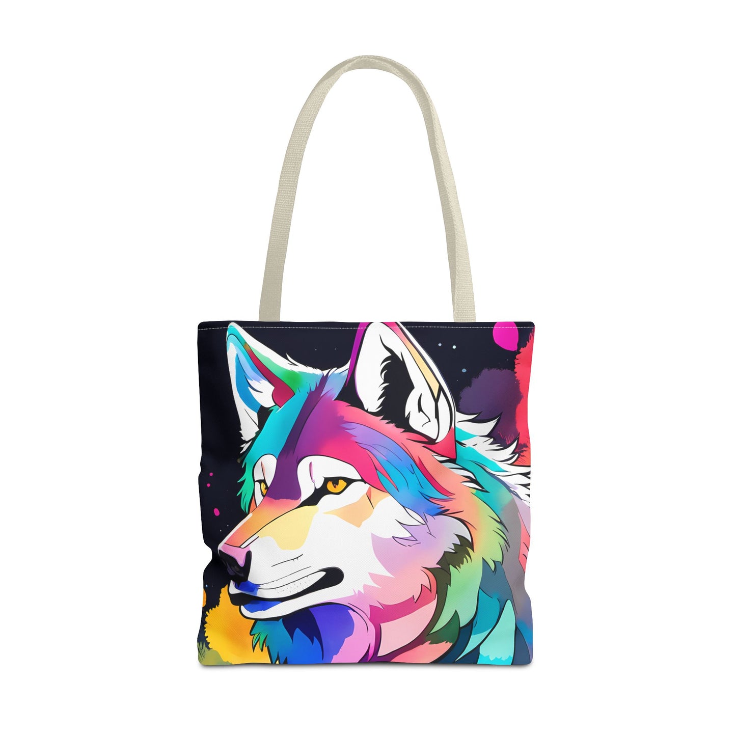 Cosmic Wolf Tote Bag