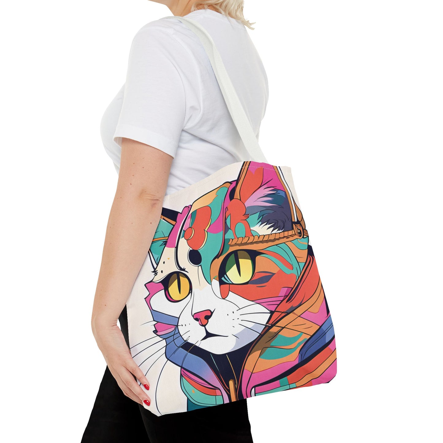 Abstract Feline Fantasy Tote Bag