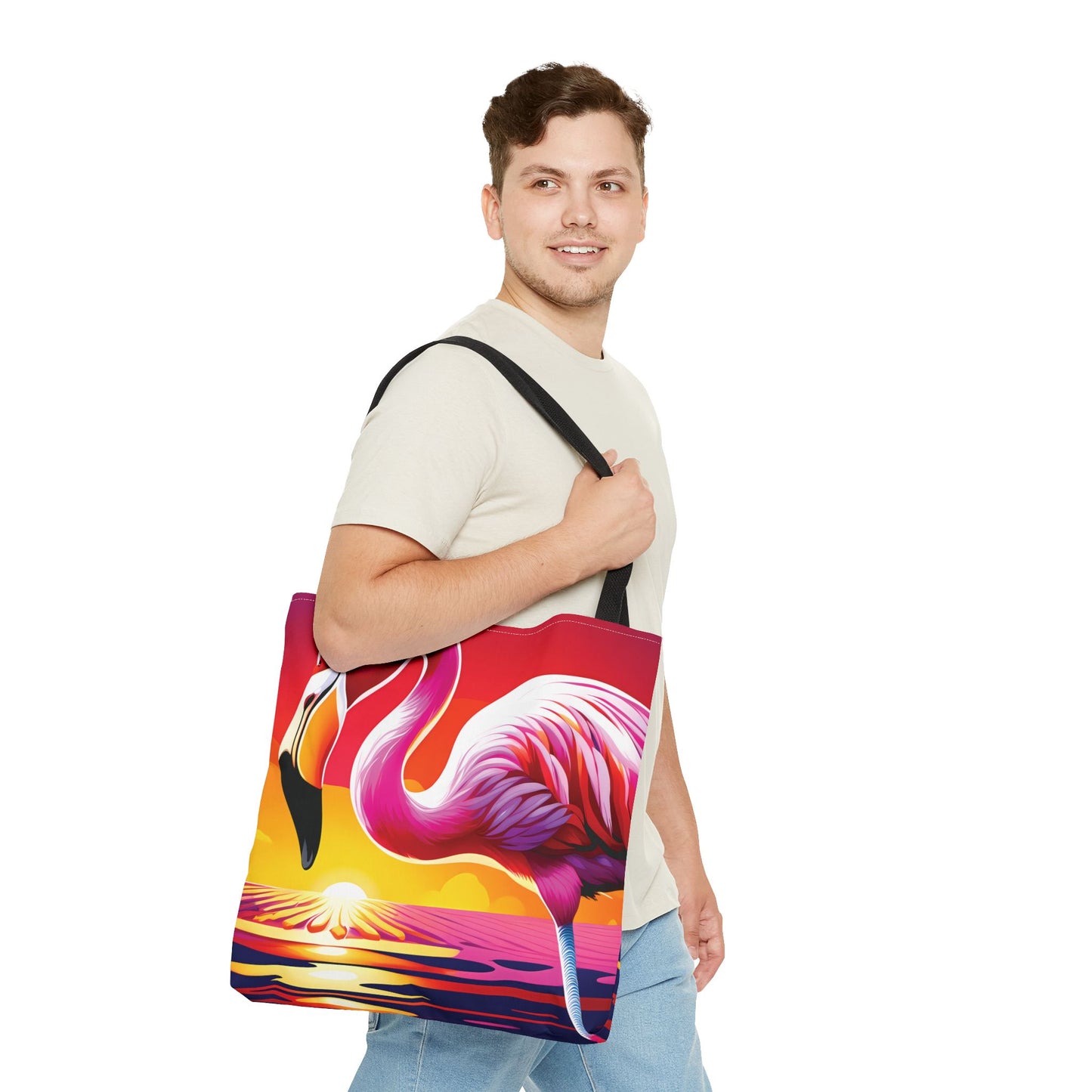 Sunset Flamingo Tote Bag
