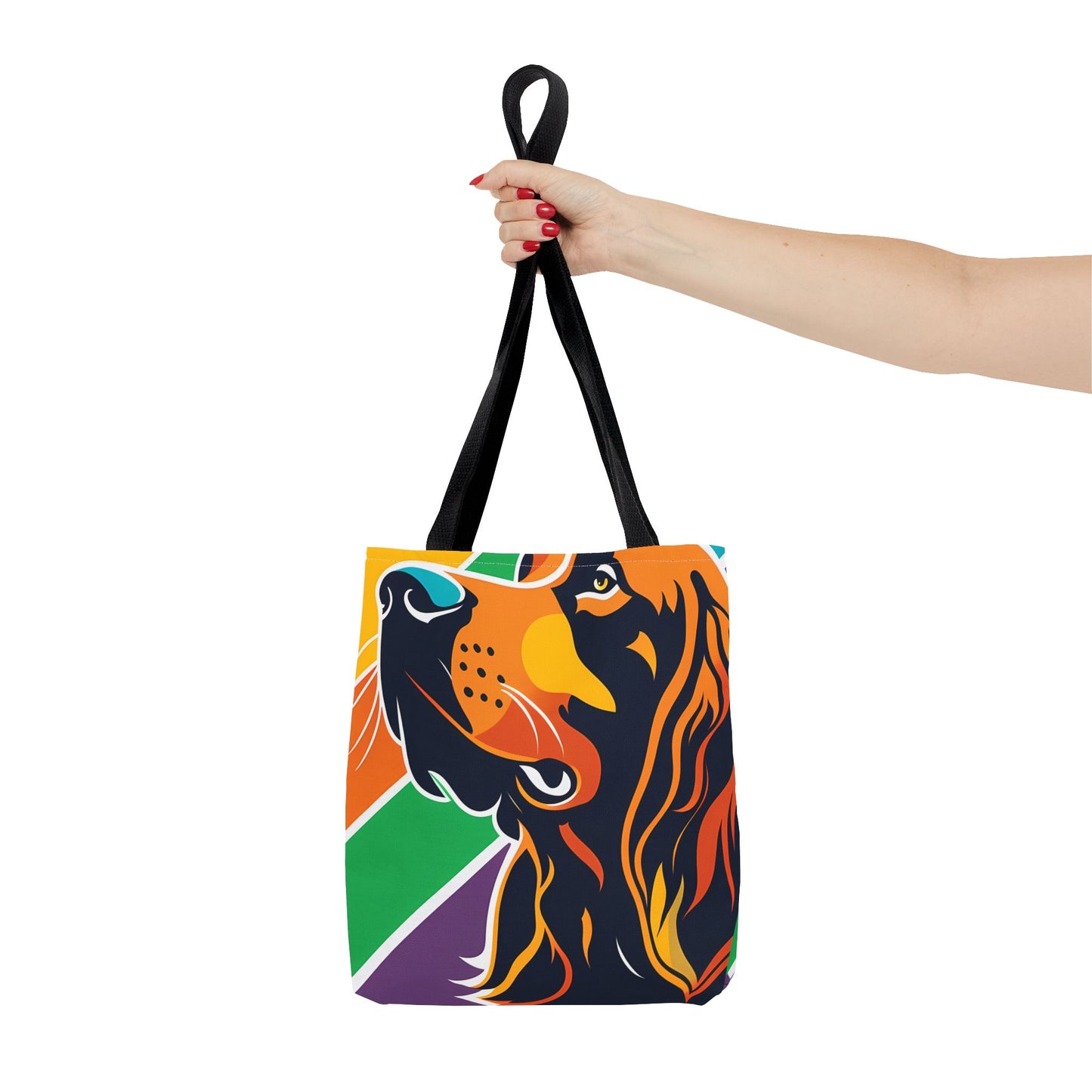 Colorful Irish Setter Tote Bag